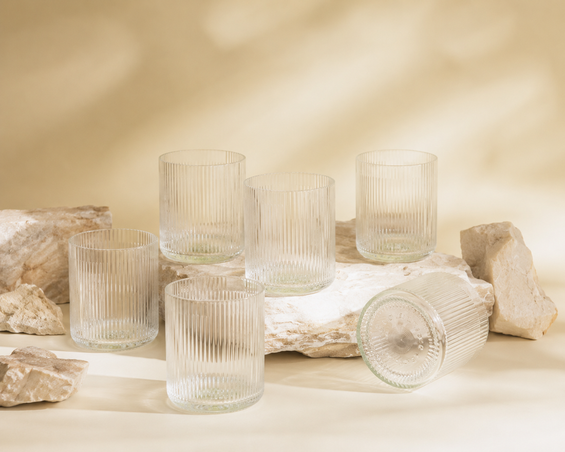 Set di 6 Bicchieri rigati  | Limited Edition