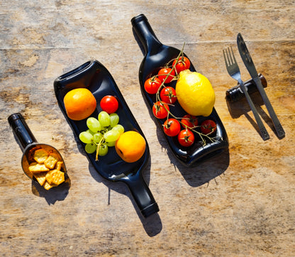 Plateau | Bouteille de vin écrasée