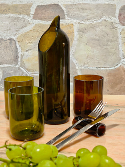 Repose-couverts en verre recyclé design éco-chic