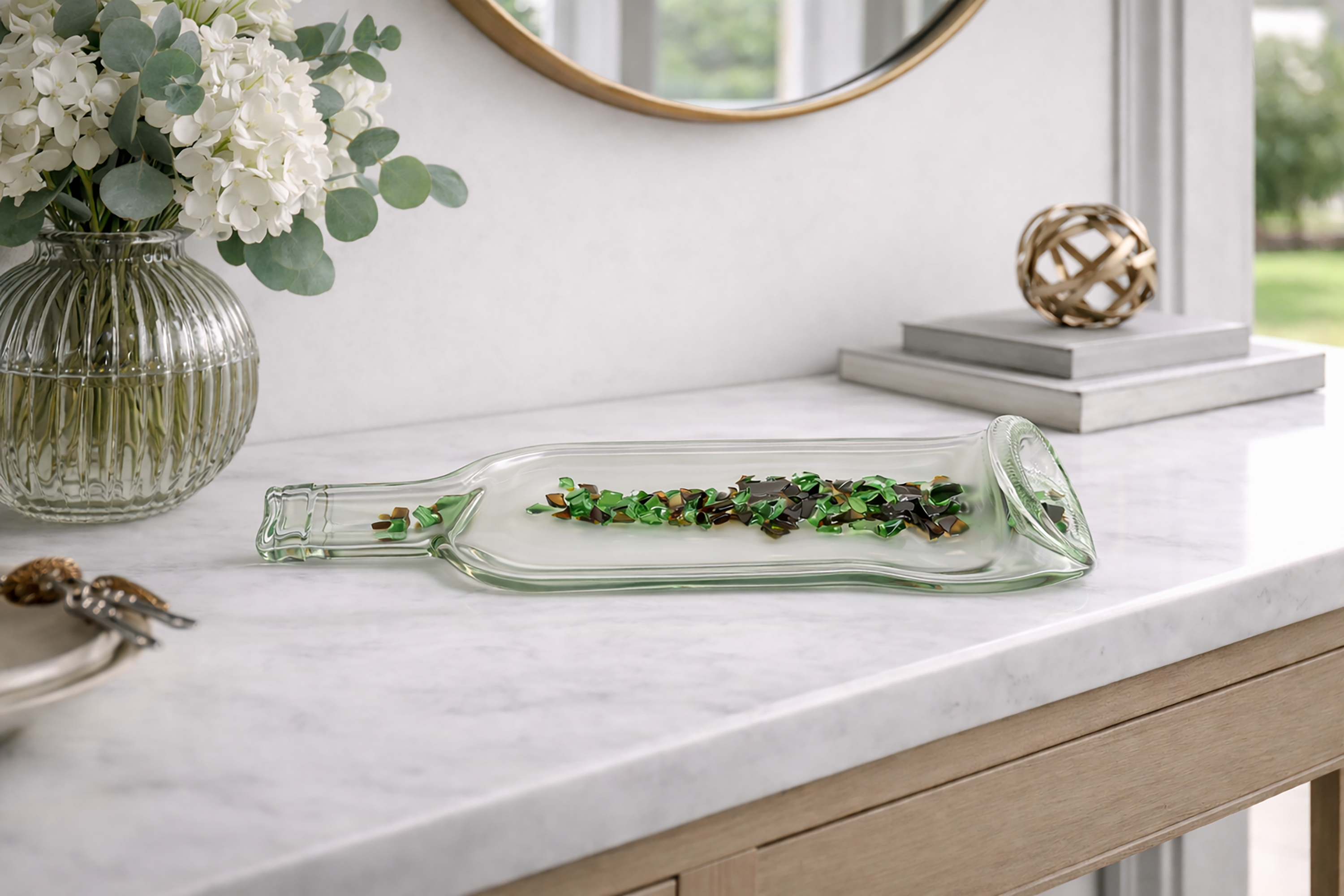 Amarzo Frammenti – Plateau décoratif en bouteille aplatie