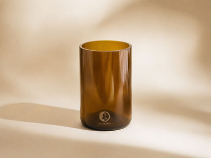 Set di 6 Bicchieri di Vetro Riciclato Colorati o Neri